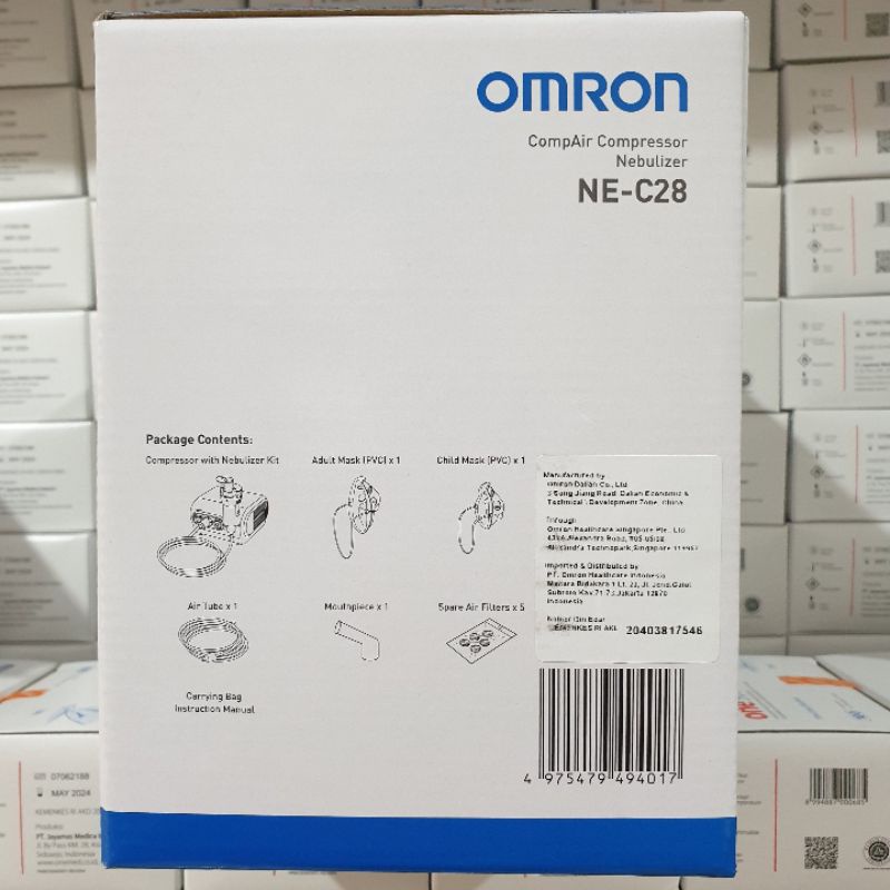 Nebulizer Omron Ne C28 Alat Uap Pernapasan Alat Uap Nebulizer Alat Bantu Asma