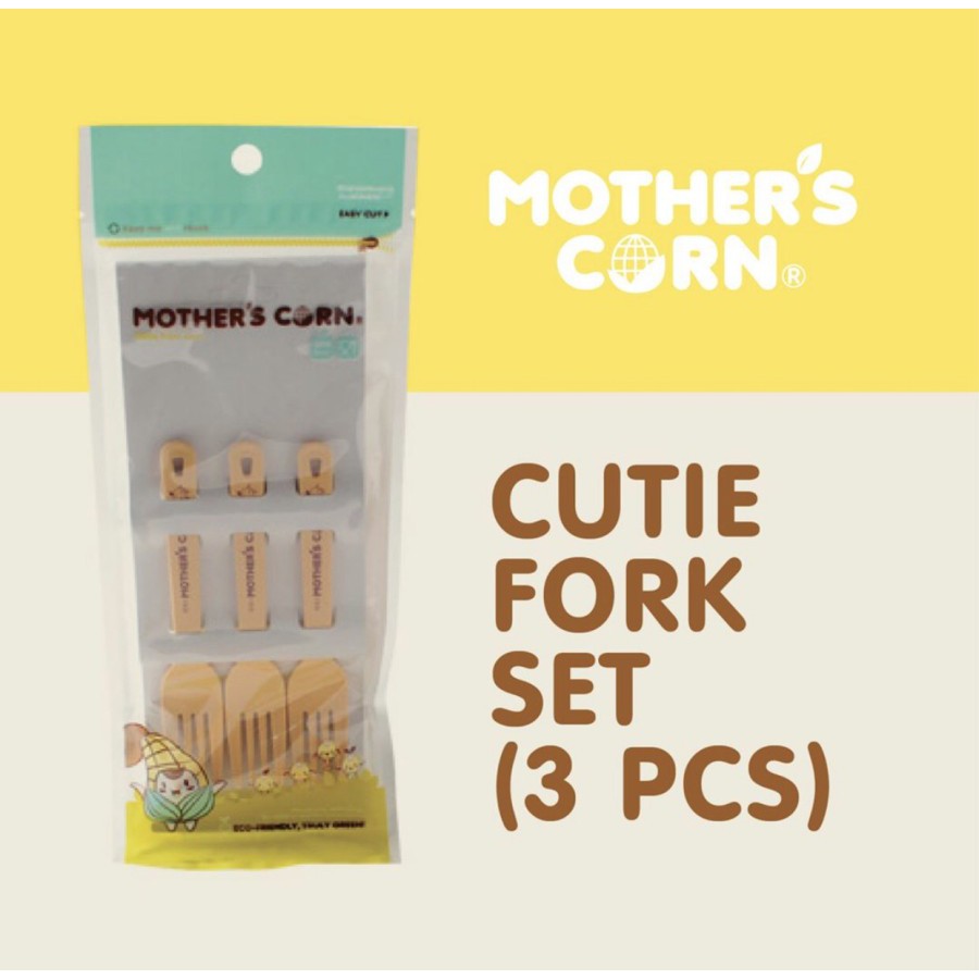 Mother's Corn Cutie Fork Set Garpu Makan Bayi Mothers Corn