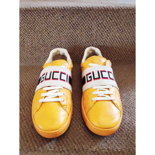 Gucci New Ace Stripe Leather sneakers size 42G second
