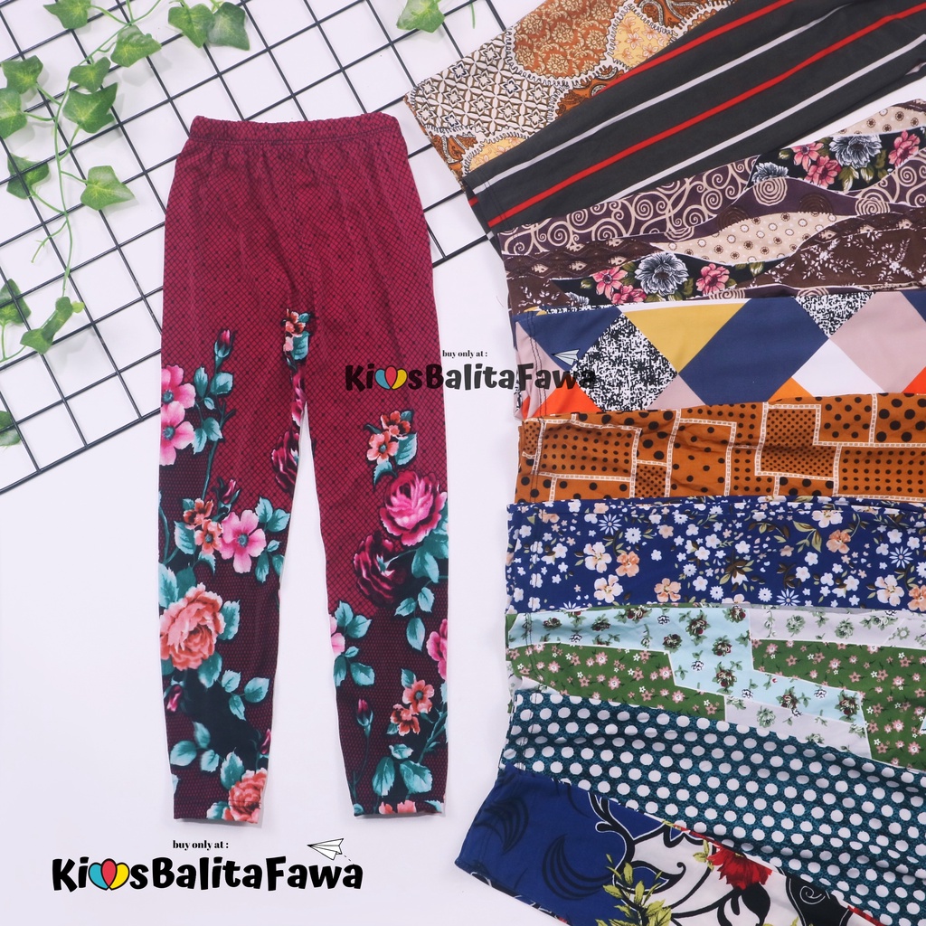 Legging Carlissa uk 4-5 Tahun / Leging Anak Perempuan Celana Panjang Ketat Motif Adem Grosir Murah