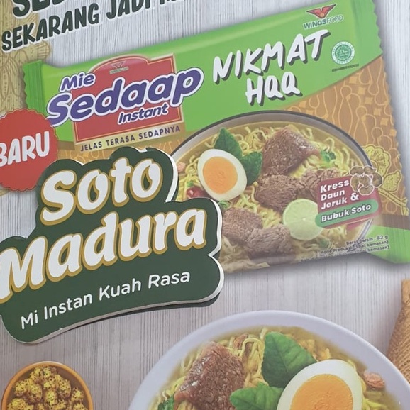 Olivoliv Snack 4X Pcs Mie Sedaap Soto Madura Mi Sedap Kuah Indonesia
