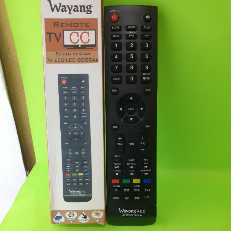 REMOT TV COOCAA LCD LED 3D MULTI WAYANG