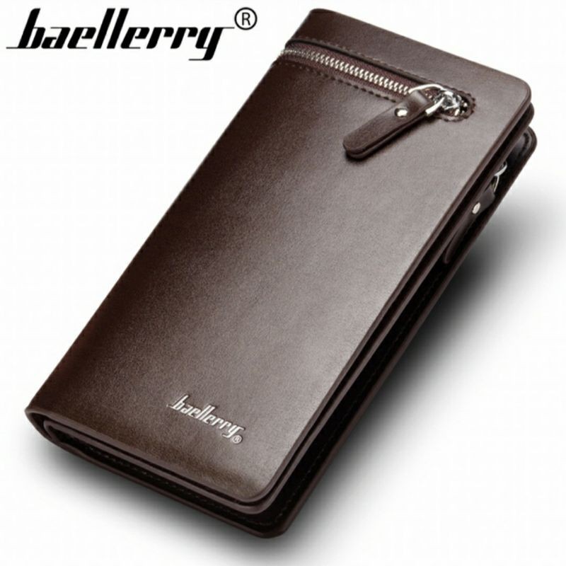 Dompet panjang dompet resleting kulit pria wanita cowok cewek original import murah