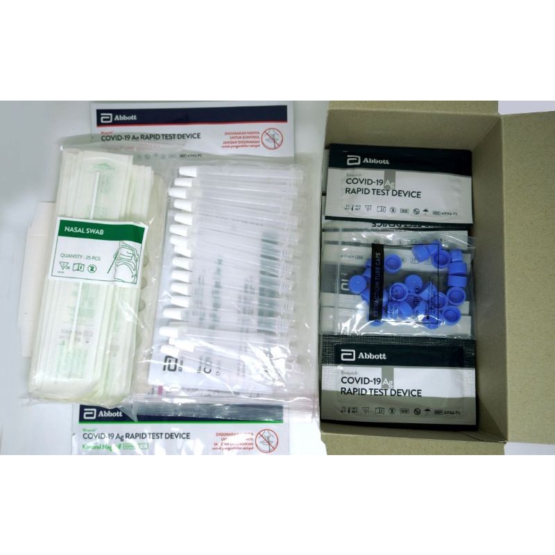 Abbott Bioquick Antigen Swab Covid 19 Rapid Test Device 1pc Satuan Nasal New