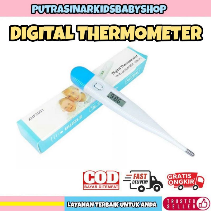 [TERSEDIA] ALAT UKUR SUHU TUBUH / BADAN ANAK DAN DEWASA DIGITAL THERMOMETER  WITH BEEPER MURAH KEBUM