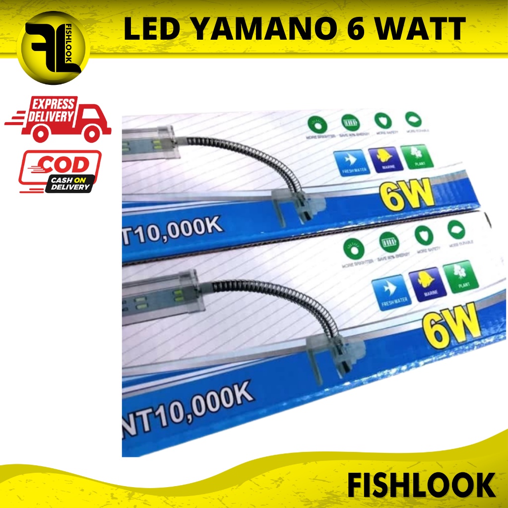 Lampu LED Aquarium Aquaspace Yamano 6 Watt Jepit