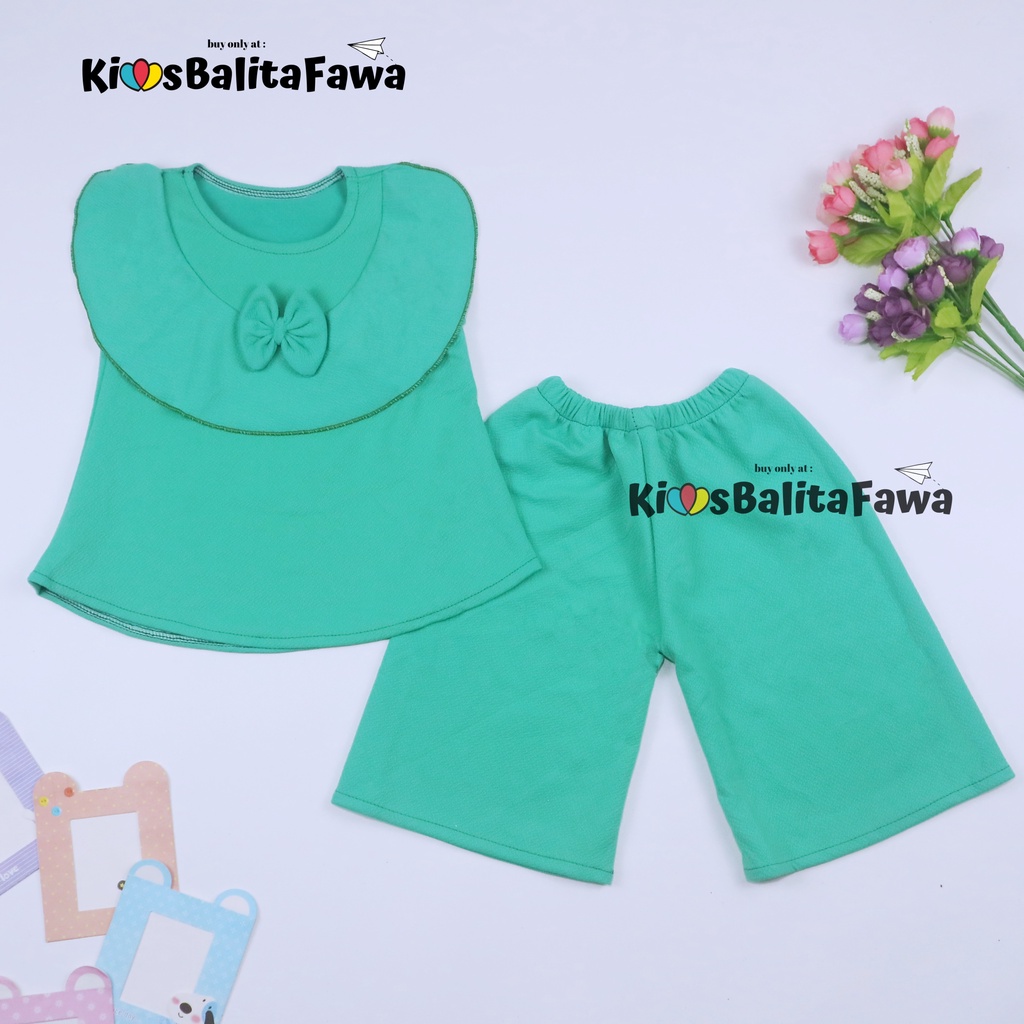 (POLOS) Setelan Intana Anak uk 1-4 Tahun / Set Bawahan Kulot Anak Perempuan Import Atasan Model Dress