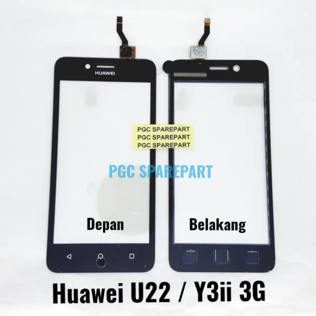 Original Touchscreen Huawei U22 3g Y3ii 3g Lua U03 Lua U22 Lua U23 Y3 Ii 3g Y3 2 3g Y311 Shopee Indonesia