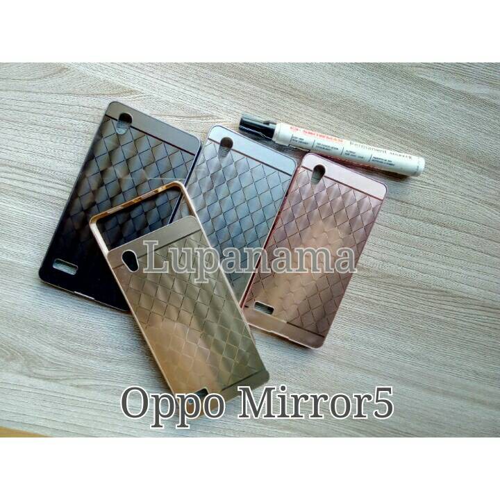 Bumper Case Diamond Miror Oppo Mirror5 Mirror 5