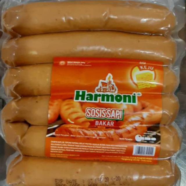 HARMONI SOSIS BAKAR SAPI KEJU 500GR ISI 6