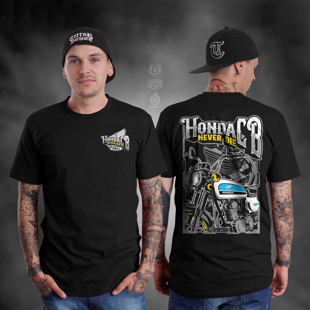 KAOS HONDA CB100 GOLD BAJU PRIA PREMIUM