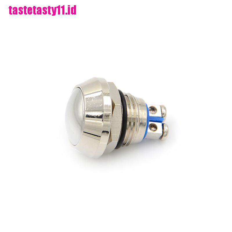 Tombol Tekan Momentary 12mm Bahan Metal Anti Air