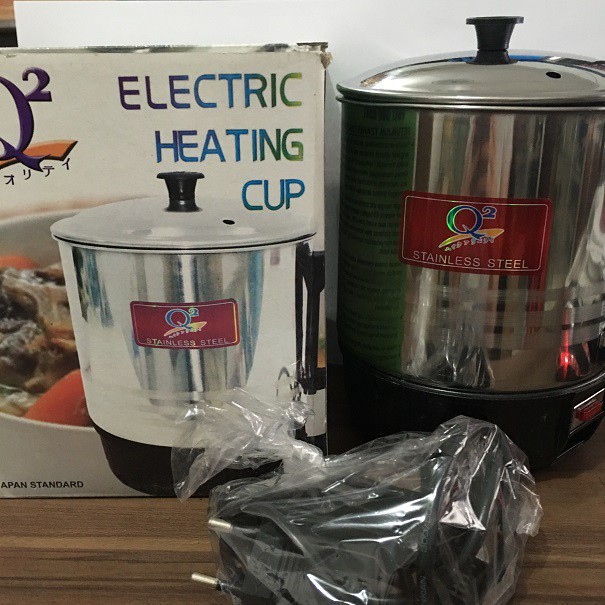 Panci Teko Pemanas Elektrik Listrik Besar Mug Masak Air Mie 15cm Stainless