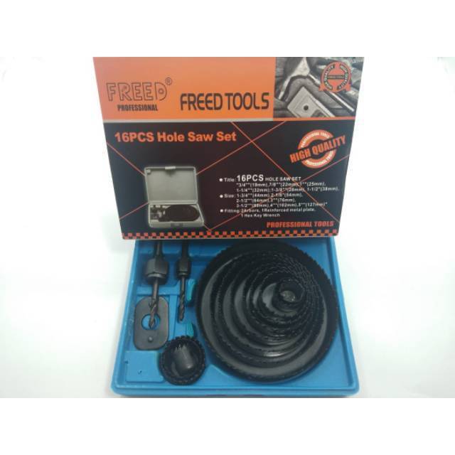 MATA BOR KAYU BULAT FREED 16 PCS/HOLE SAW