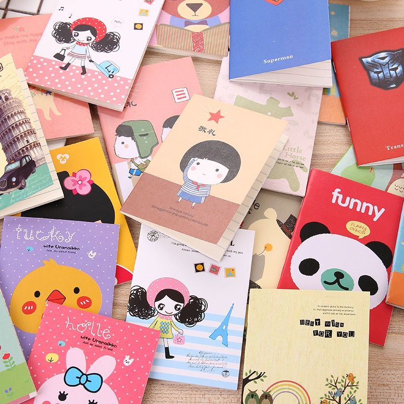 Buku Tulis Mini Motif Kartun Note Book Mini Cartoon Mini Book Notepad Karakter Buku