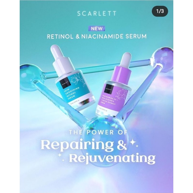 SCARLETT SERUM - Brightly Ever After | Acne | Glowtening | Acne to Glow | Brightly to Glow | CERAMIDE MOISTURE BOOSTER OIL | RETINOL | NIACINAMIDE 5% | C-POWER (Vitamin C) | Hyalu B5 + Reishi Mushroom &amp; Bifida ❤ jselectiv ❤ SCARLETT - ORI✔️BPOM✔️COD✔️