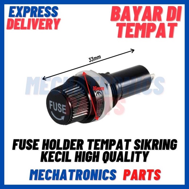 [SOC-9133] FUSE HOLDER TEMPAT SIKRING KECIL HIGH QUALITY