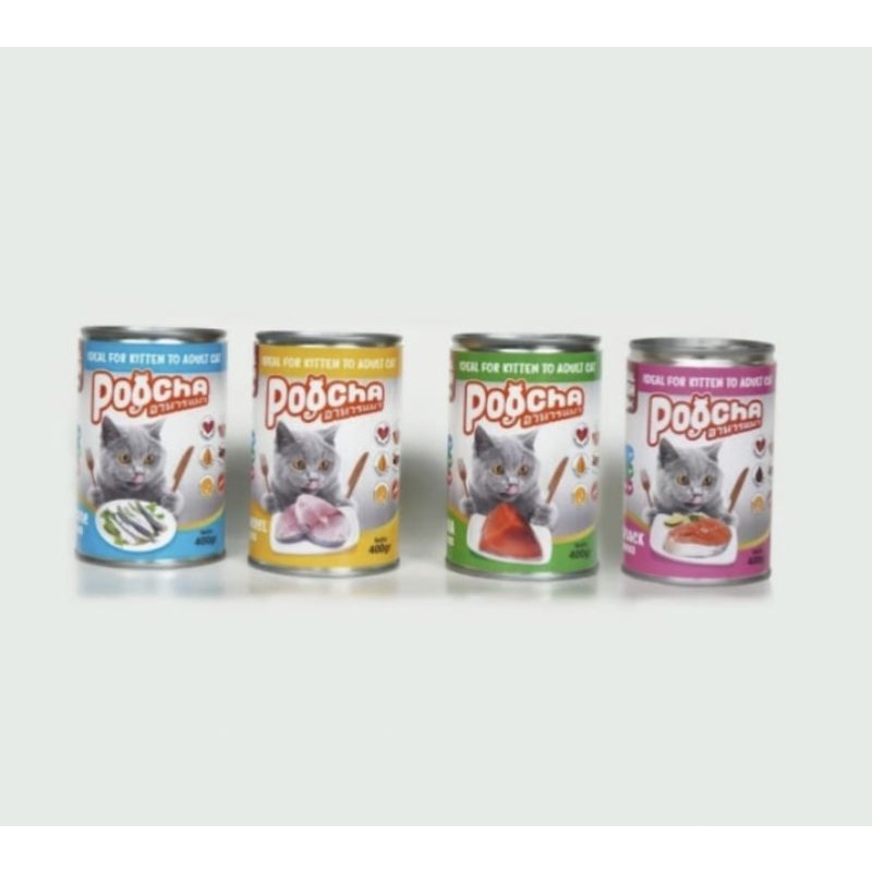 Poocha Kaleng 400gr - Makanan Kucing Kaleng Basah  - For Kitten &amp; Adult Cat