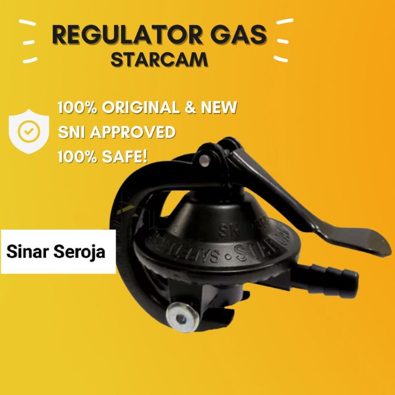 Kepala gas / Regulator Gas Starcam / Star Cam Tekanan Rendah SC- 23M black / SC- 23S