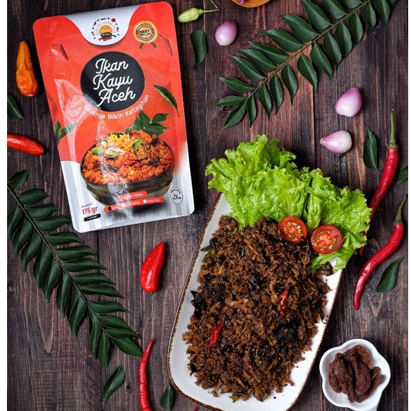 

IKAN KAYU ACEH isi 175 gram [100% ORIGINAL -BISA COD] - IKAN CAKALANG SUWIR KHAS ACEH MAKANAN INSTAN BERAT BERSIH 175 GRAM RASA SPICY