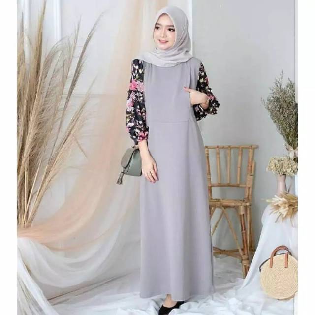 Huzra dress baju gamis pakaian wanita fashion muslim