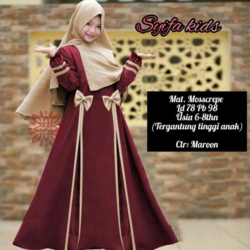 GAMIS SYIFA KIDS/GAMIS ANAK/GAMIS ANAK PEREMPUAN/GAMIS MURAH/GAMIS LUCU