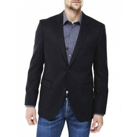 BLAZER BOSS / BLAZER HITAM POLOS / BLEZER PRIA POLOS / ALMAMATER