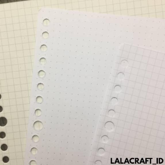 

[KODE HE6CF] [100GSM HVS]Loose Leaf Isi Binder A5 dan B5 Dot/Grid