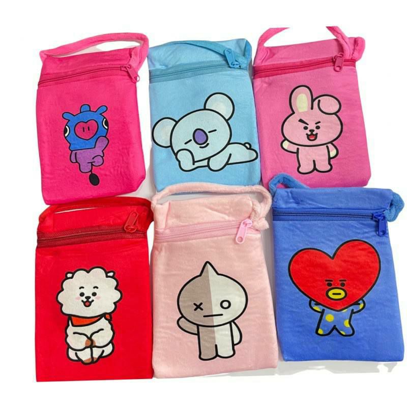 [COD] Tas Selempang BTS / Tas Selempang Anak / Tas Selempang Karakter BTS BT21