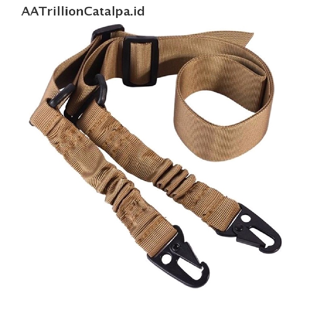 Aatrillioncatalpa Tali Sling Bungee Adjustable 2 Titik Untuk Senapan