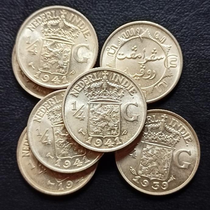 [COD] Koin Perak 1/4 Gulden Luster [COD]