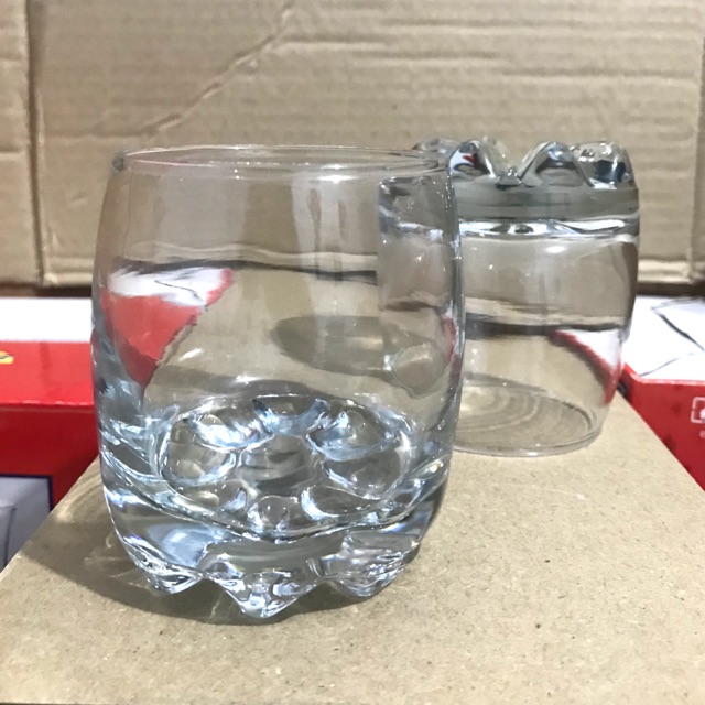 Gelas Whiskey Old Fashioned / Gelas Kaca / Gelas Kaki Gajah / Gelas Bir Tamu Cantik / Glass Cafe Bar