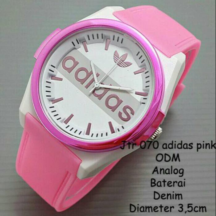 JAM TANGAN WANITA DEWASA/ANAK ADIDAS SPORTY RUBBER PINK