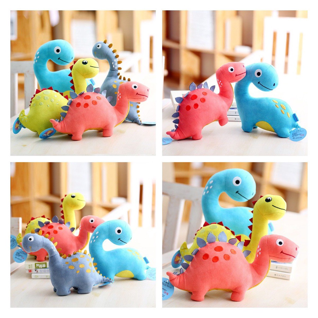 Boneka Hewan Mainan Mewah Dinosaurus Lucu Sempurna Hadiah Ulang Tahun Anak