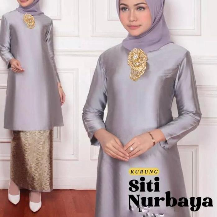 Terjangkau - stelan baju kurung dan rok songket / set baju kurung melayu / setelan baju kurung sitin