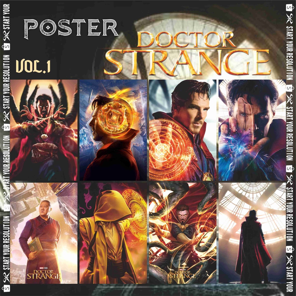 Poster Film Marvel Doctor Strange Vol.1 - Dr Strange / Steven Strange / Benedict Cumberbatch / Wong 