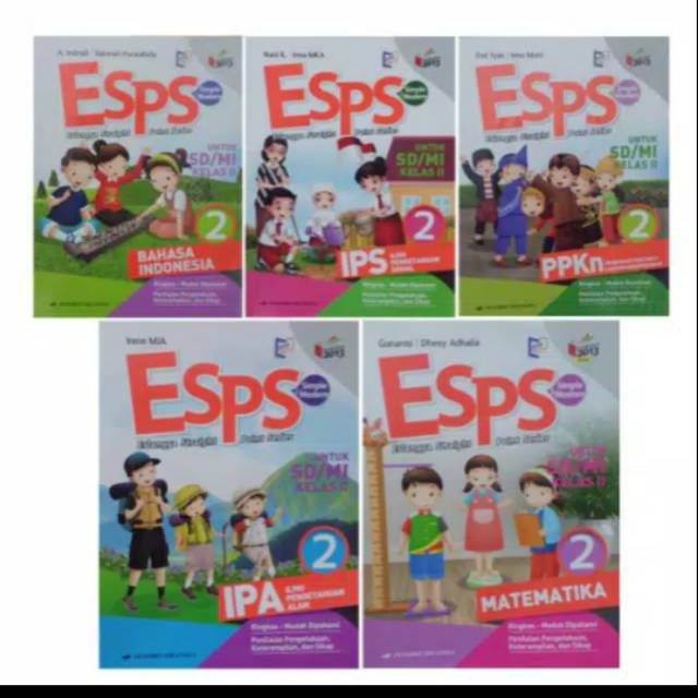 ESPS SD Kelas 2 Matematika , B.indonesia, IPS, IPA dan PPKN