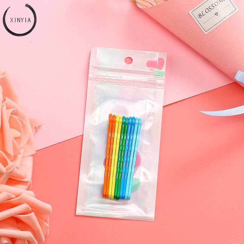 10Pcs / Set Jepit Rambut Gaya Korea Warna Permen untuk Wanita