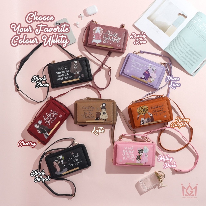 DOMPET HP SWEET CANDY LANDSCAPE GANCI UNYU MUSLIMAH
