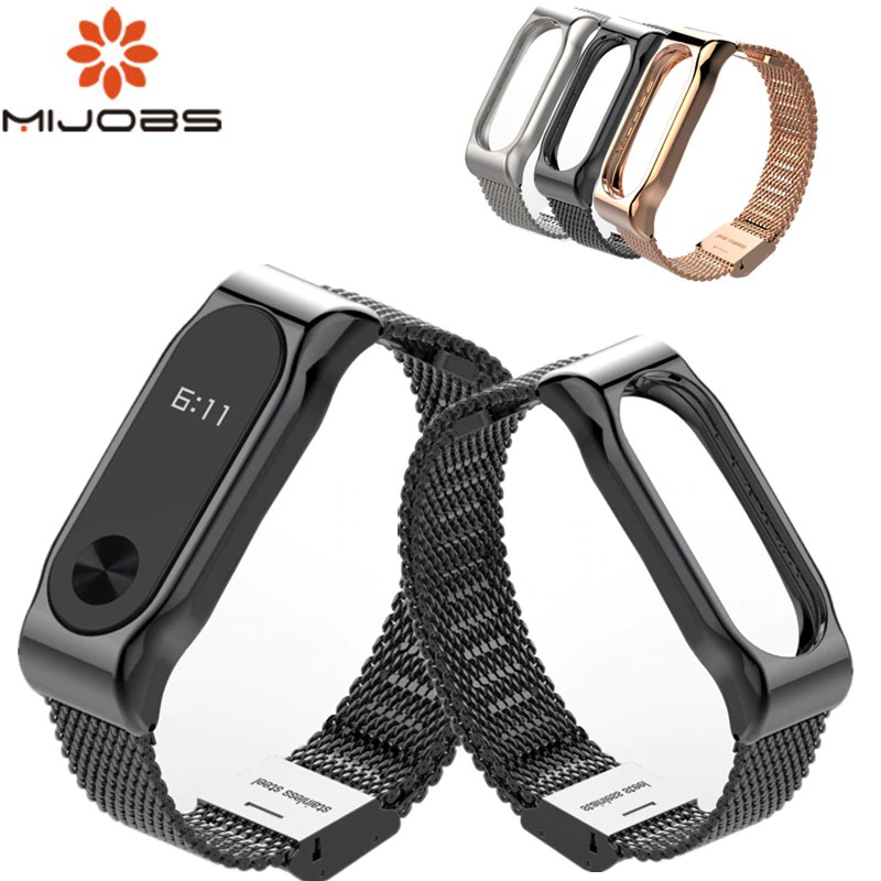 Mijobs Mi Band 2 Strap Bracelet for xiaomi Mi Band 2 wrist strap Mi band2 Smart Band Strap MiBand 2