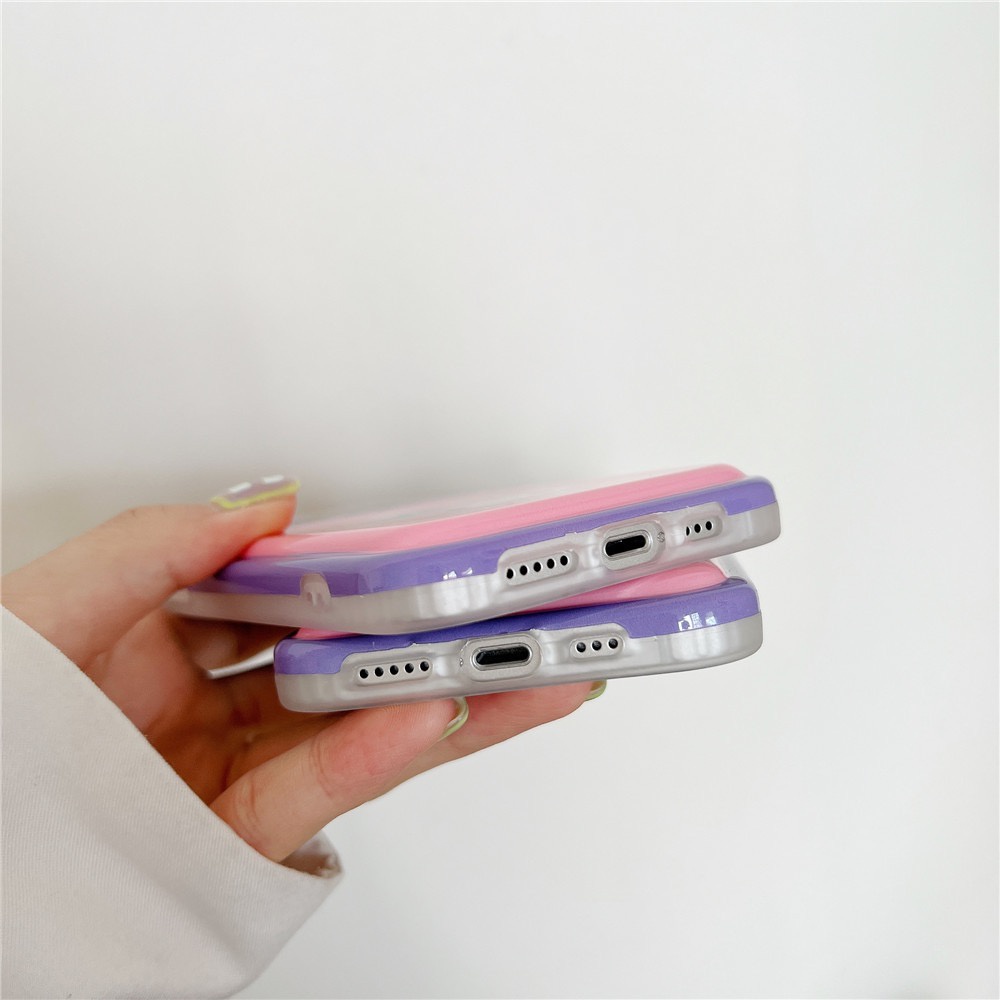 Soft Case Silikon iPhone Motif Kuromi Casing Pelindung Lensa Kamera Casing iPhone