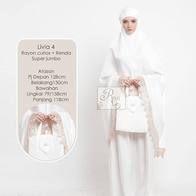 MUKENA PUTIH POLOS / MUKENA RENDA / MUKENA JUMBO