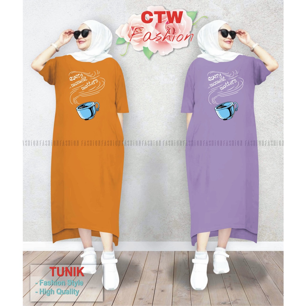 LONG TUNIK WANITA DEWASA/TUNIK DRESS OVERSIZE LD 130/TUNIK VIRAL 2022/TUNIK LAGI TREN/SABLON PRESS