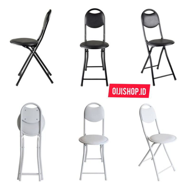 KURSI LIPAT KRISBOW BESI RINGAN KUAT UP TO 100KG FOLDING CHAIR TRAVEL KURSI SHOLAT TERMURAH