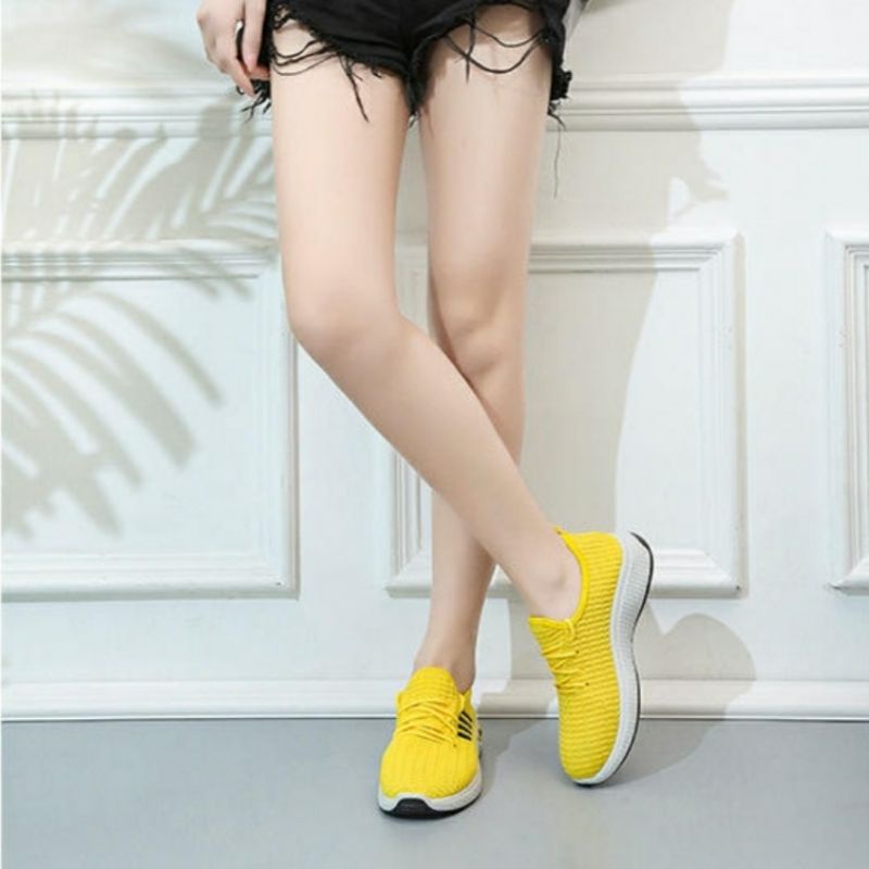 Sepatu Wanita Sepatu Sneakers Wanita Import Sepatu Sport Cewek Terbaru Kekinian Olahraga Senam Snikers Casual Keren-6