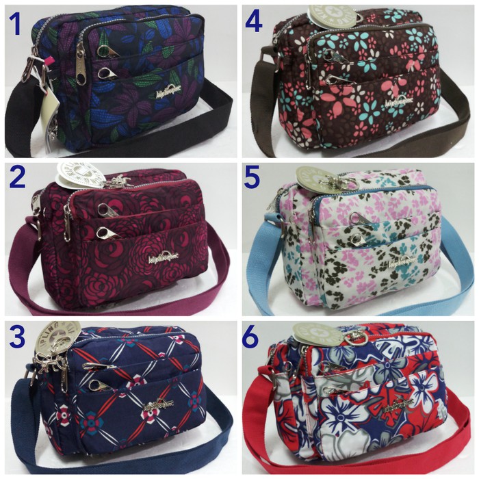 PROMO Murah TAS SELEMPANG WANITA KIPLING MOTIF KP106 5ruang ,
