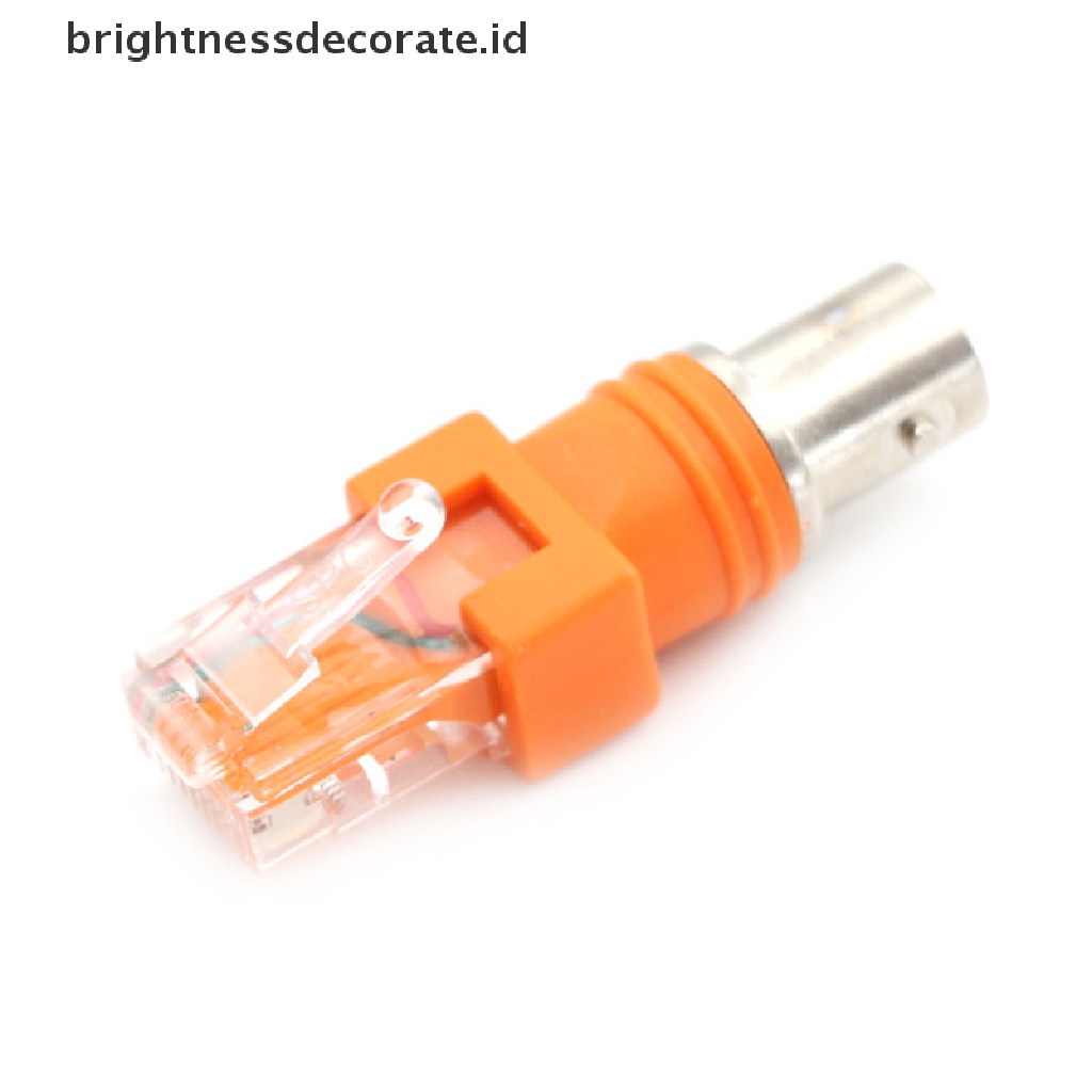 Adapter Konektor Bnc Female Ke Rj45 Male Coaxial Barrel Coupler Rj45