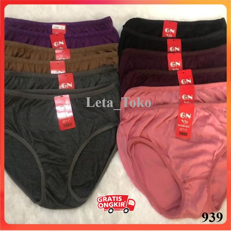 CD Golden Nick 1 Lusin Celana Dalam Wanita Lusinan Murah Underwear Cewek Dewasa Jumbo Sexy 939 Leta_