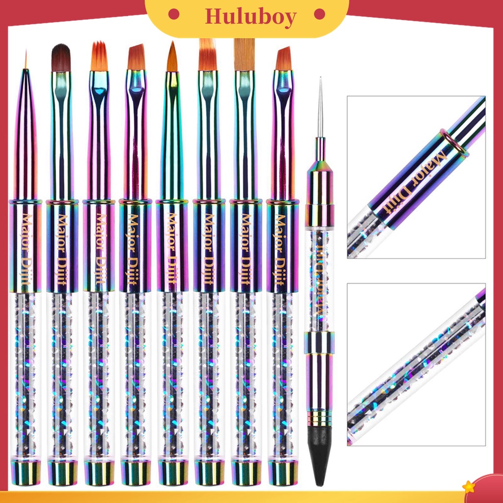 Huluboy Huluboy♡ Pen Brush Nail Art DIY Untuk Menggambar Desain Manicure