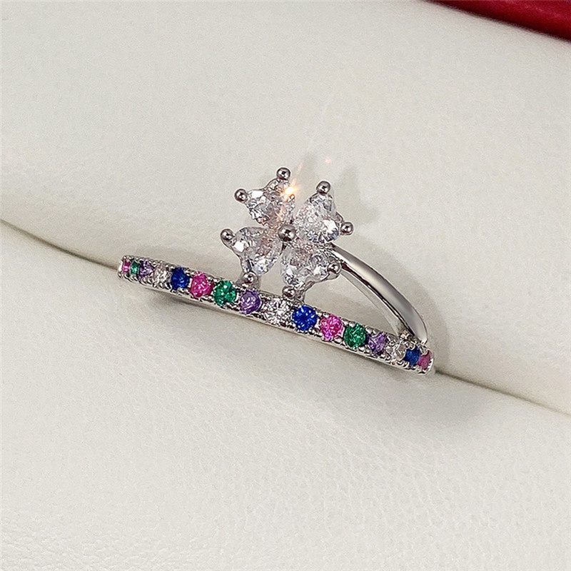 Cincin Batu CZ Warna-Warni Untuk Wanita